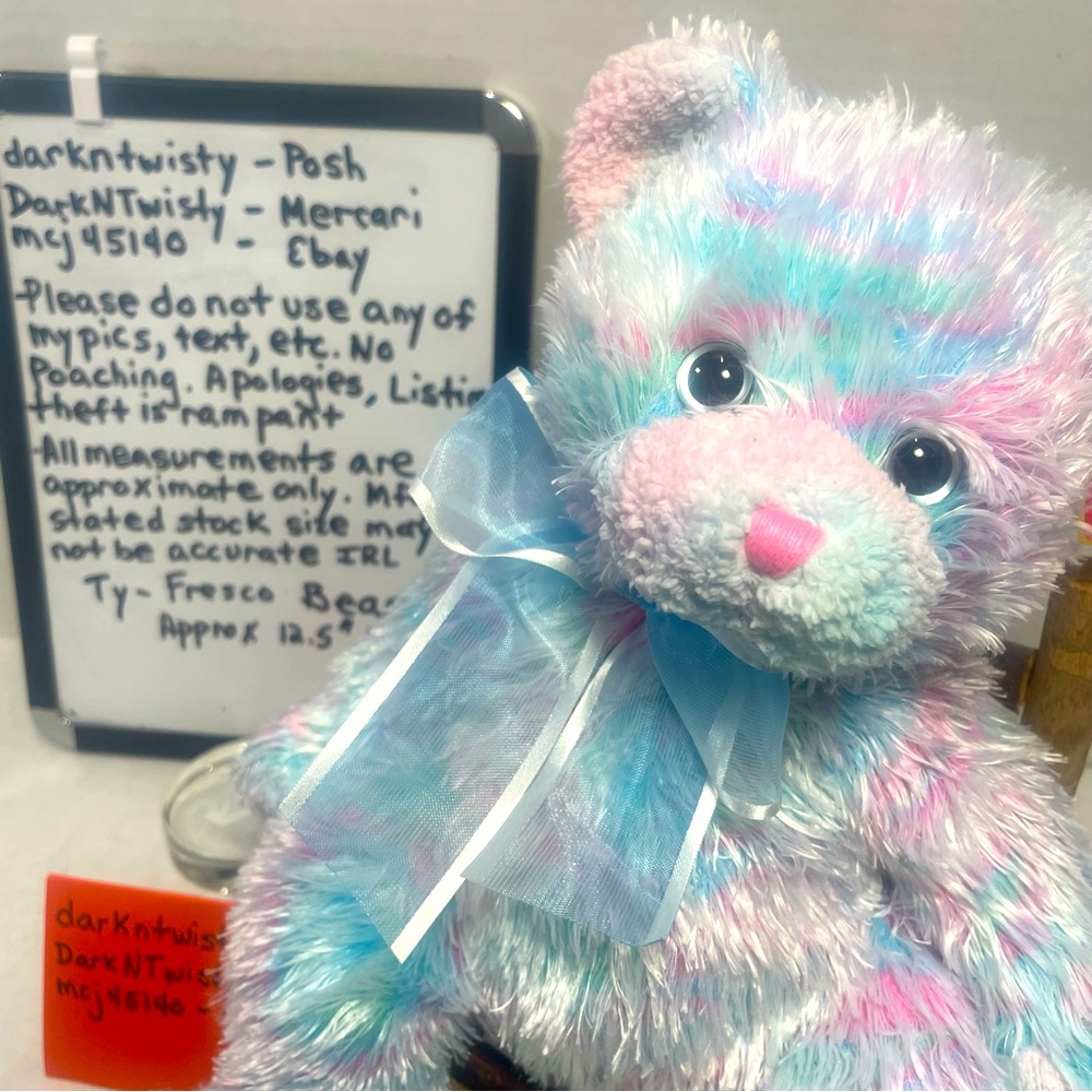 ORIGINAL OWNER BNWT VTG TY FRESCO BEAR NEVER DISPLAYED NEVER PLAYED WITH PERFECT